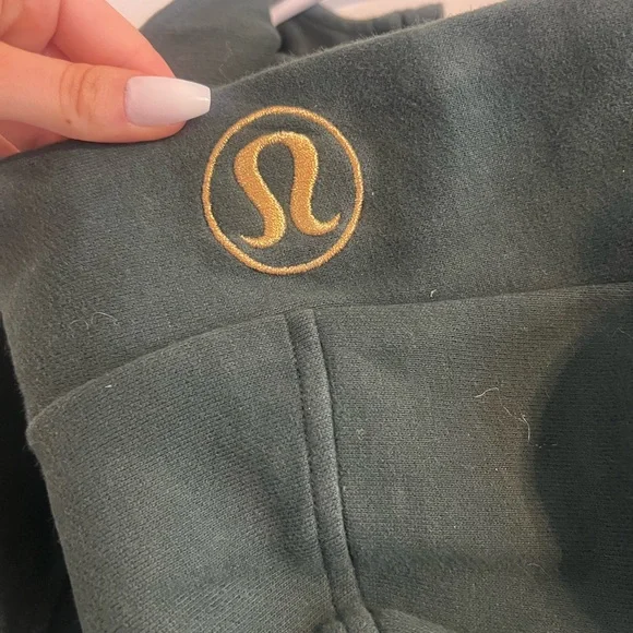 Lululemon Scuba Oversized Half Zip Hoodie, Size M/L, Legacy Green and Gold ๐๐๐๐ - Picture 14 of 16